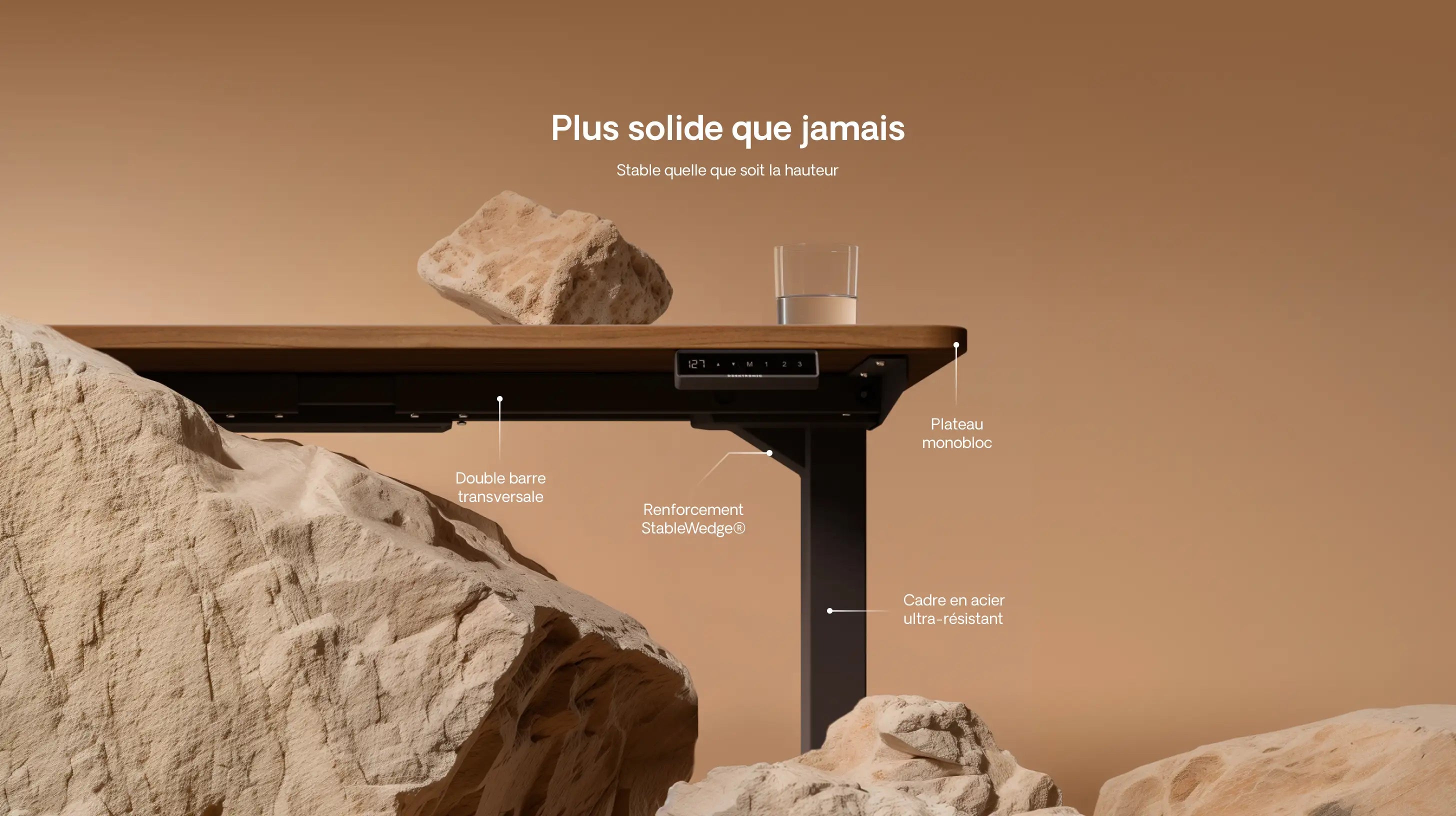 Bureau assis debout HomePro