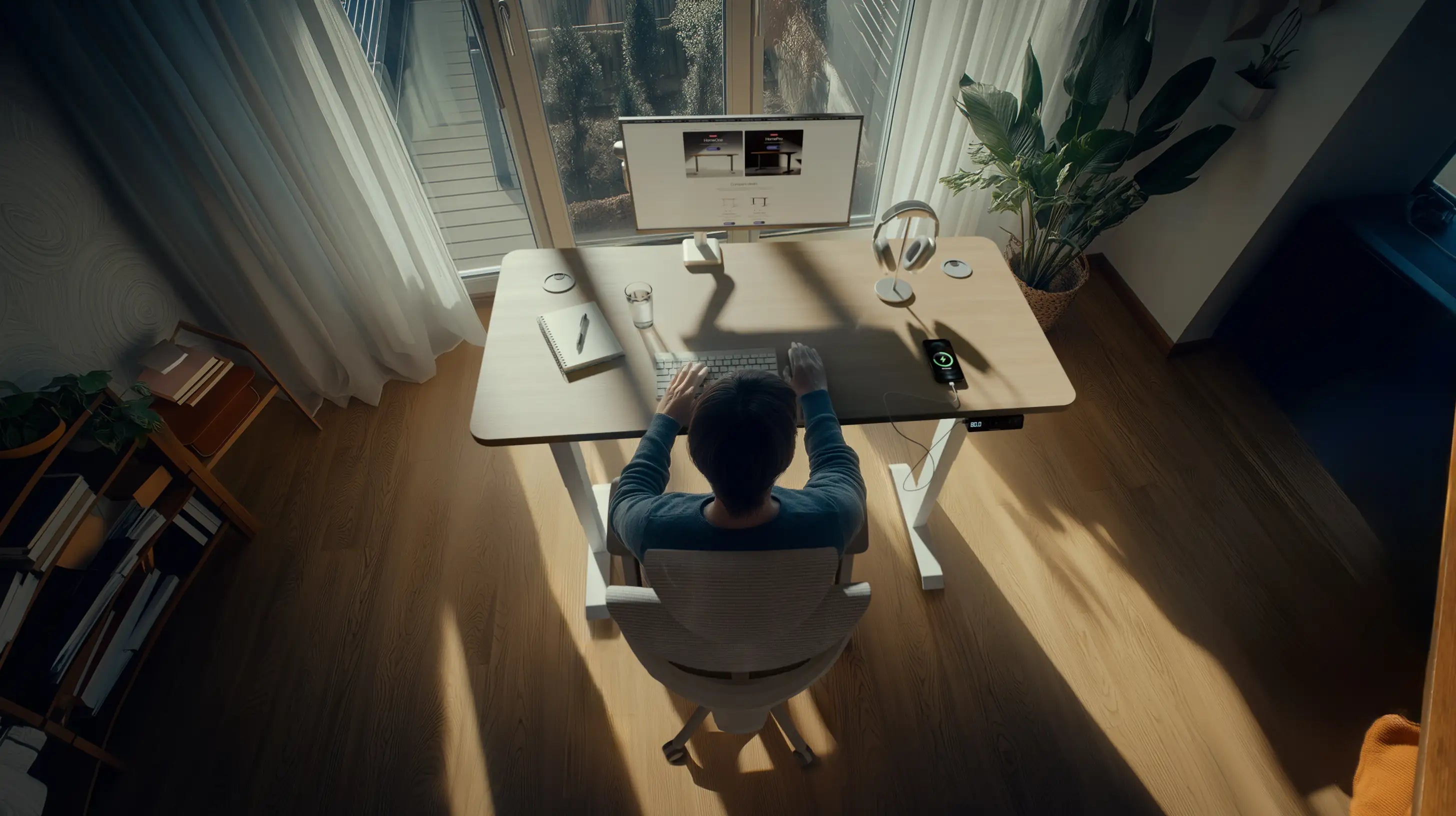 Bureau assis debout HomePro