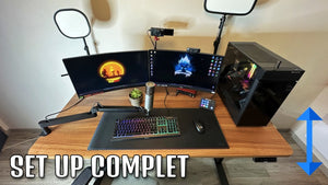 Mon SET-UP COMPLET avec Bureau ASSIS-DEBOUT (Desktronic HomePro)