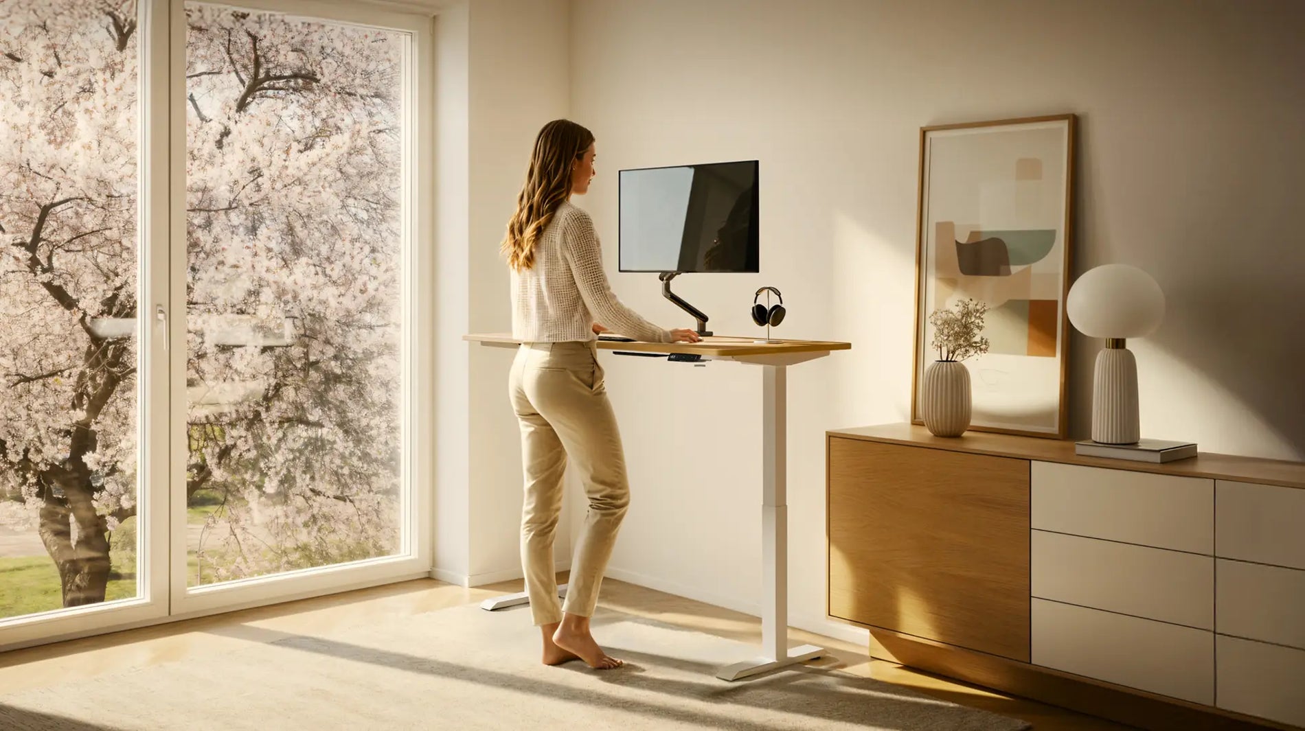 Charger l&#39;image dans la galerie, Bureau assis debout HomeOne
