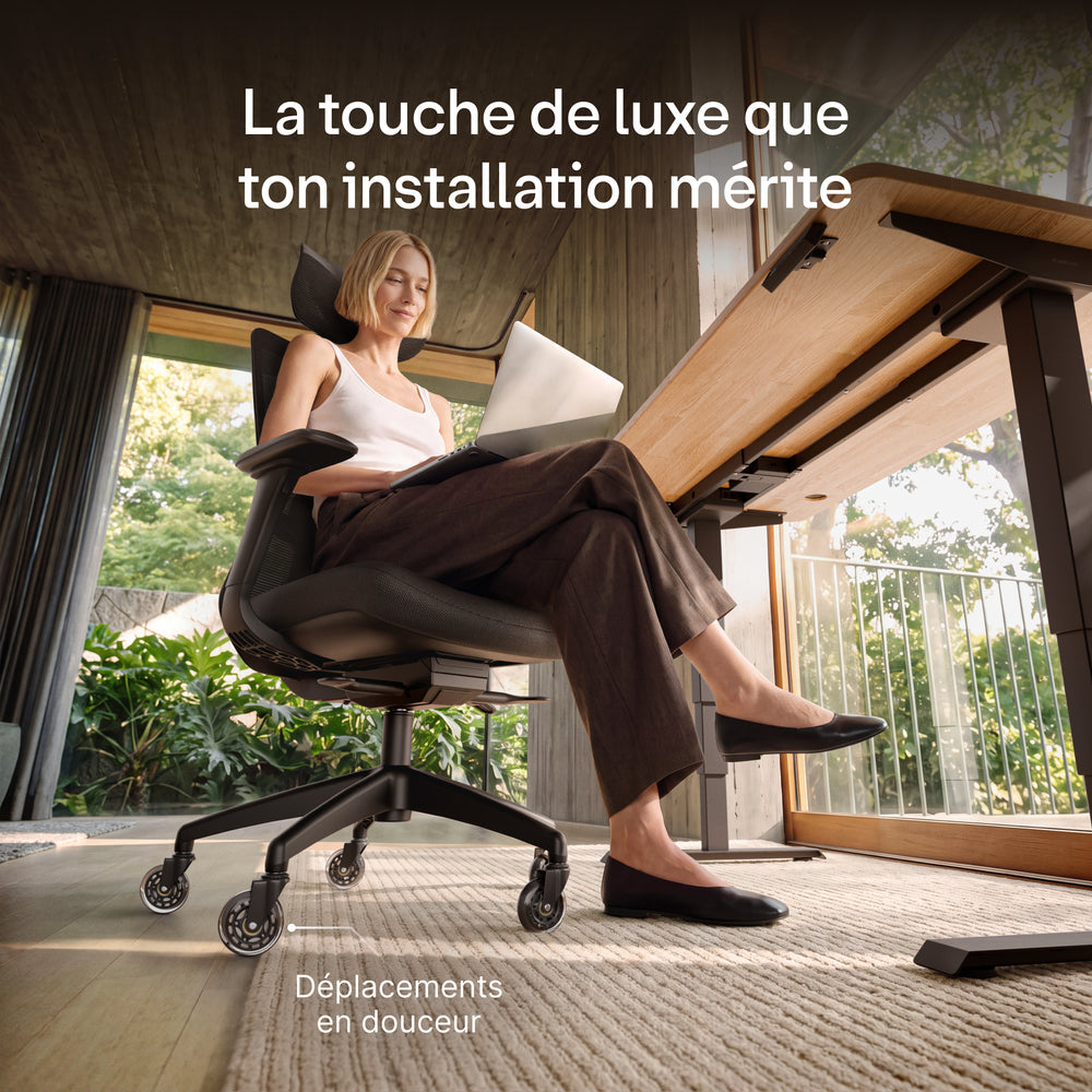 Roulettes de chaise premium