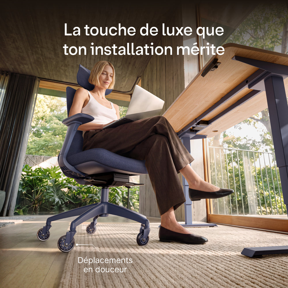 Roulettes de chaise premium