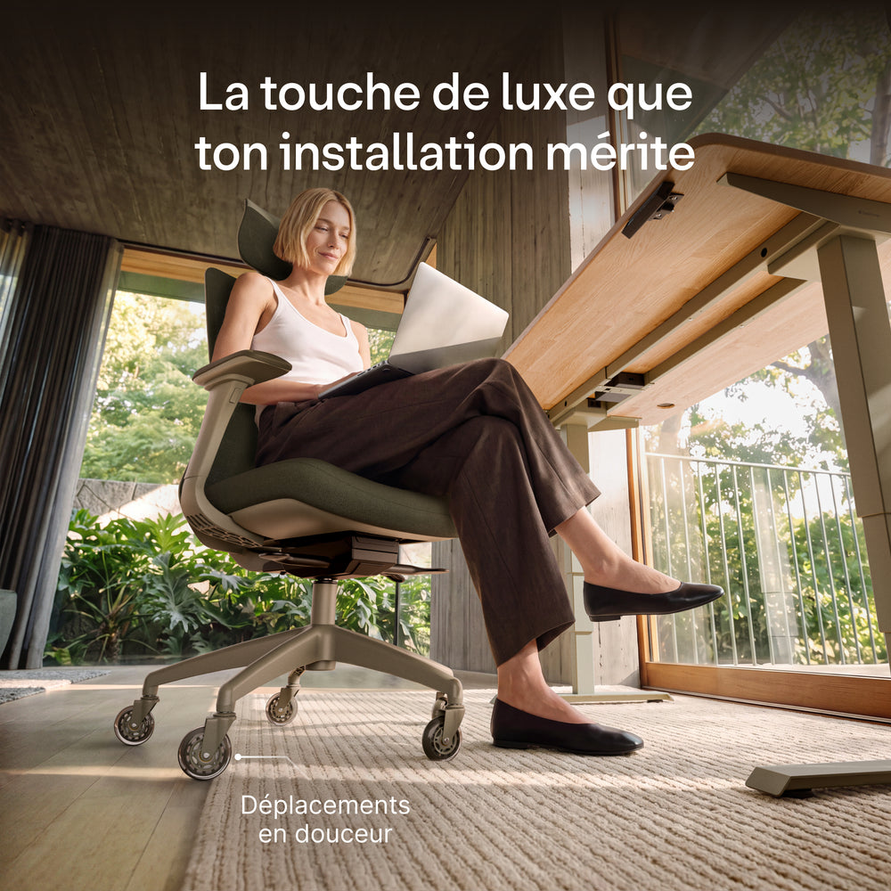 Roulettes de chaise premium