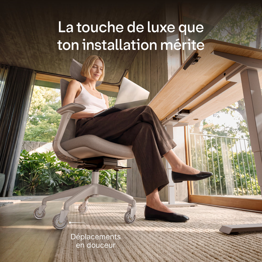 Roulettes de chaise premium