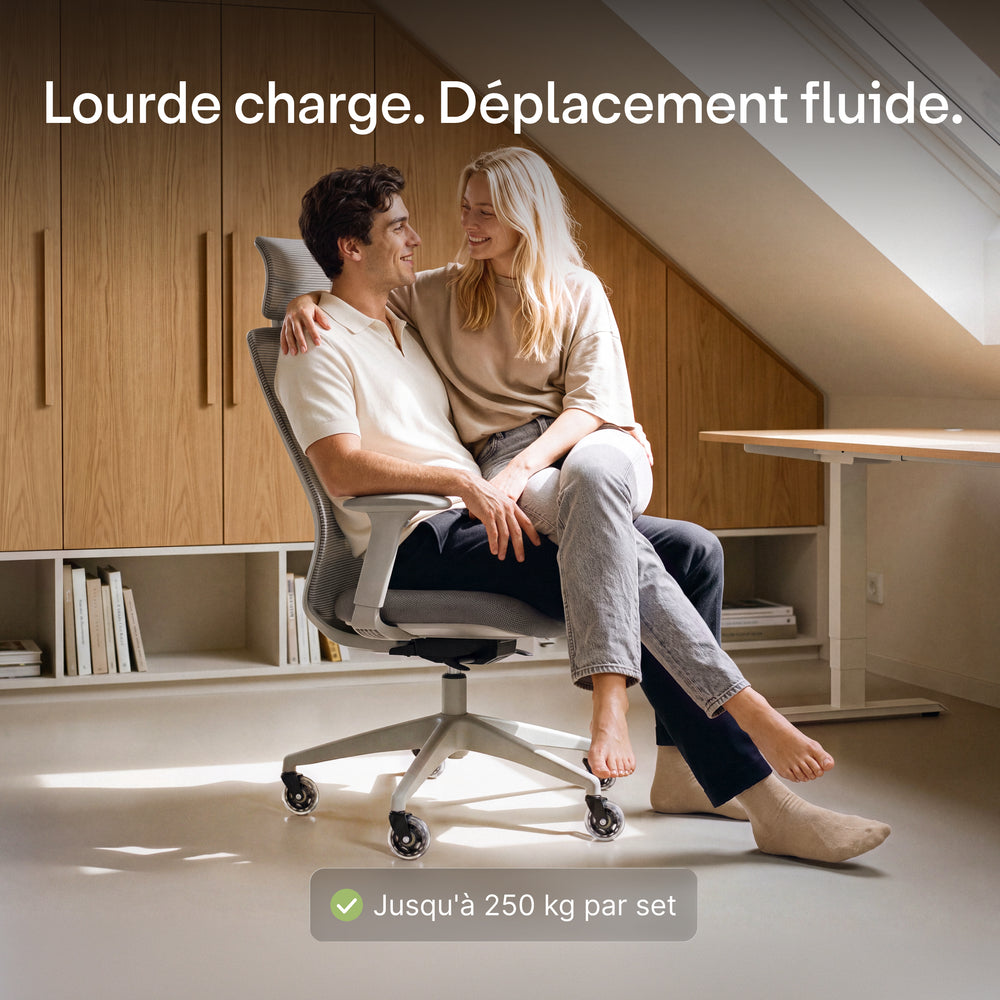 Roulettes de chaise premium